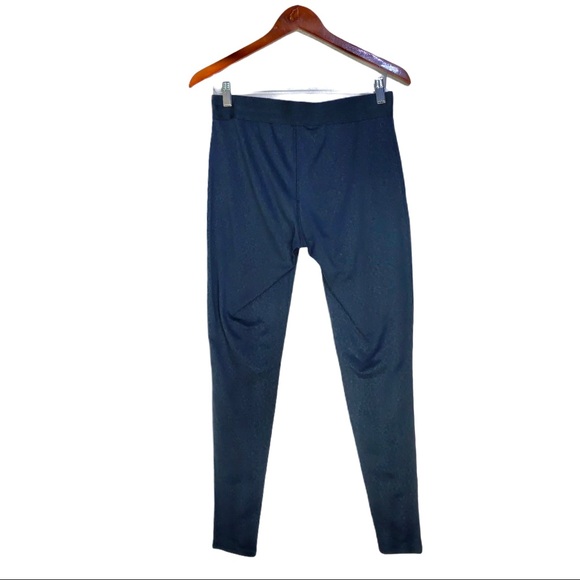 Adidas Geometric Black Jacquard Print Leggings - Picture 2 of 4